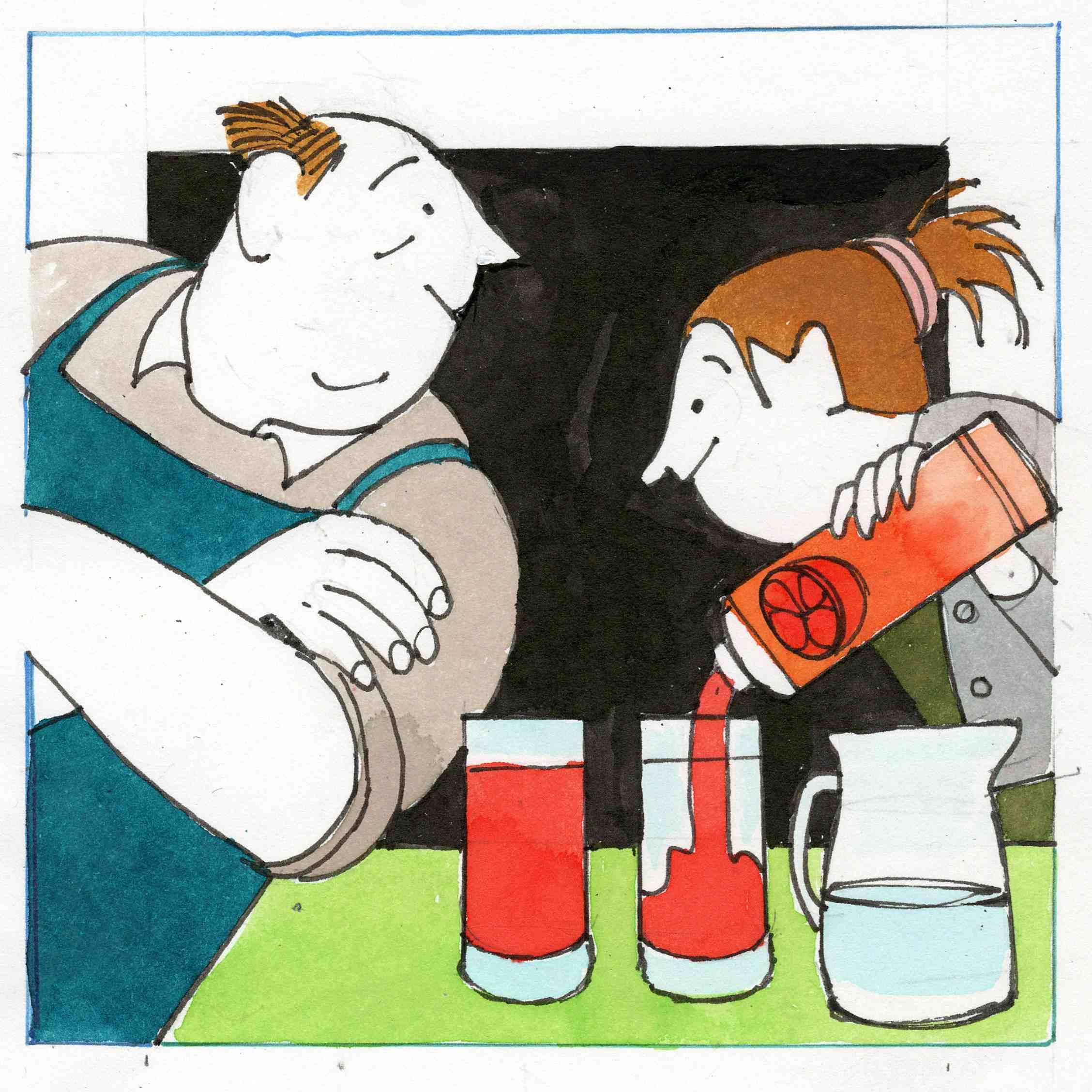Diluting juice